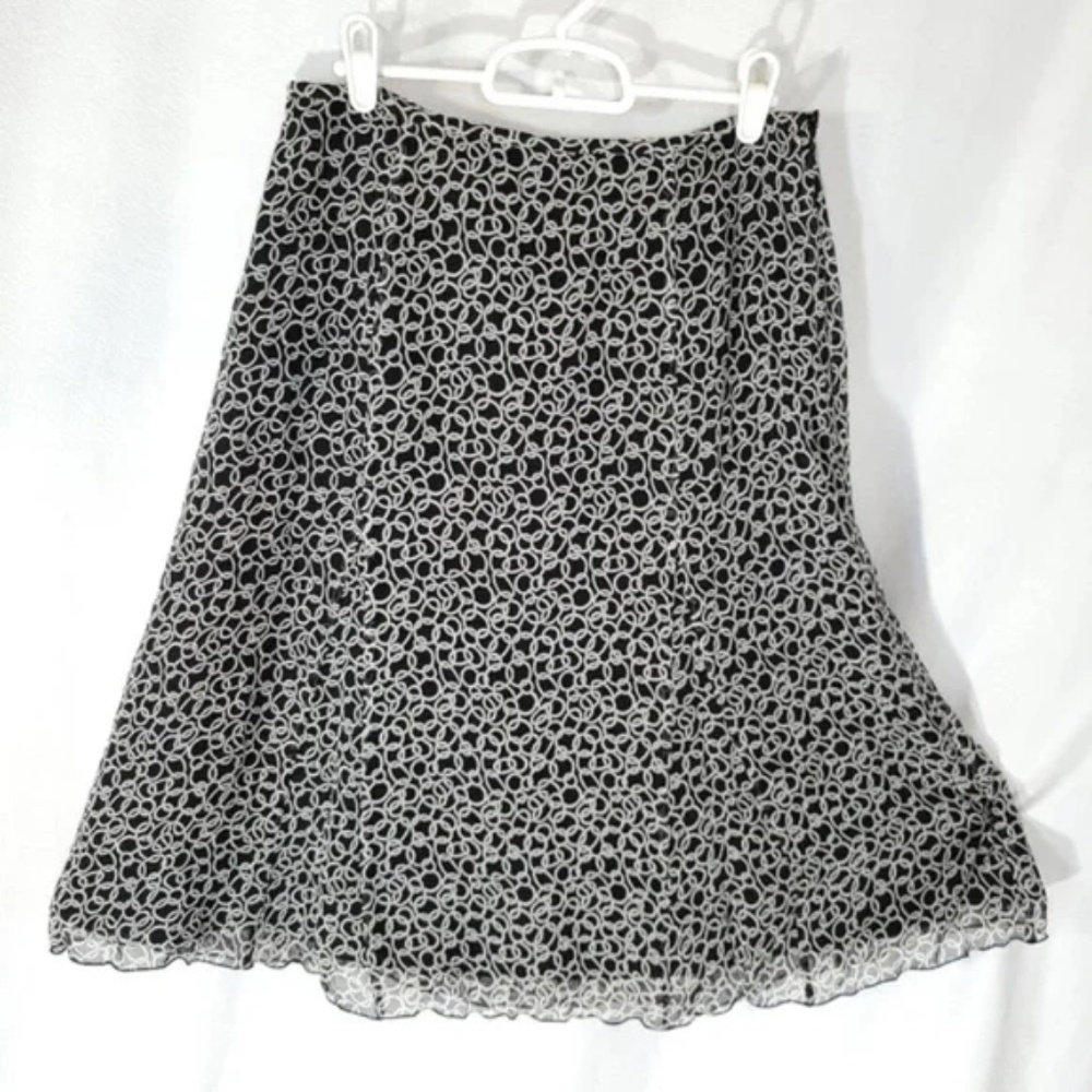 Talbots Pure Silk Layered Skirt